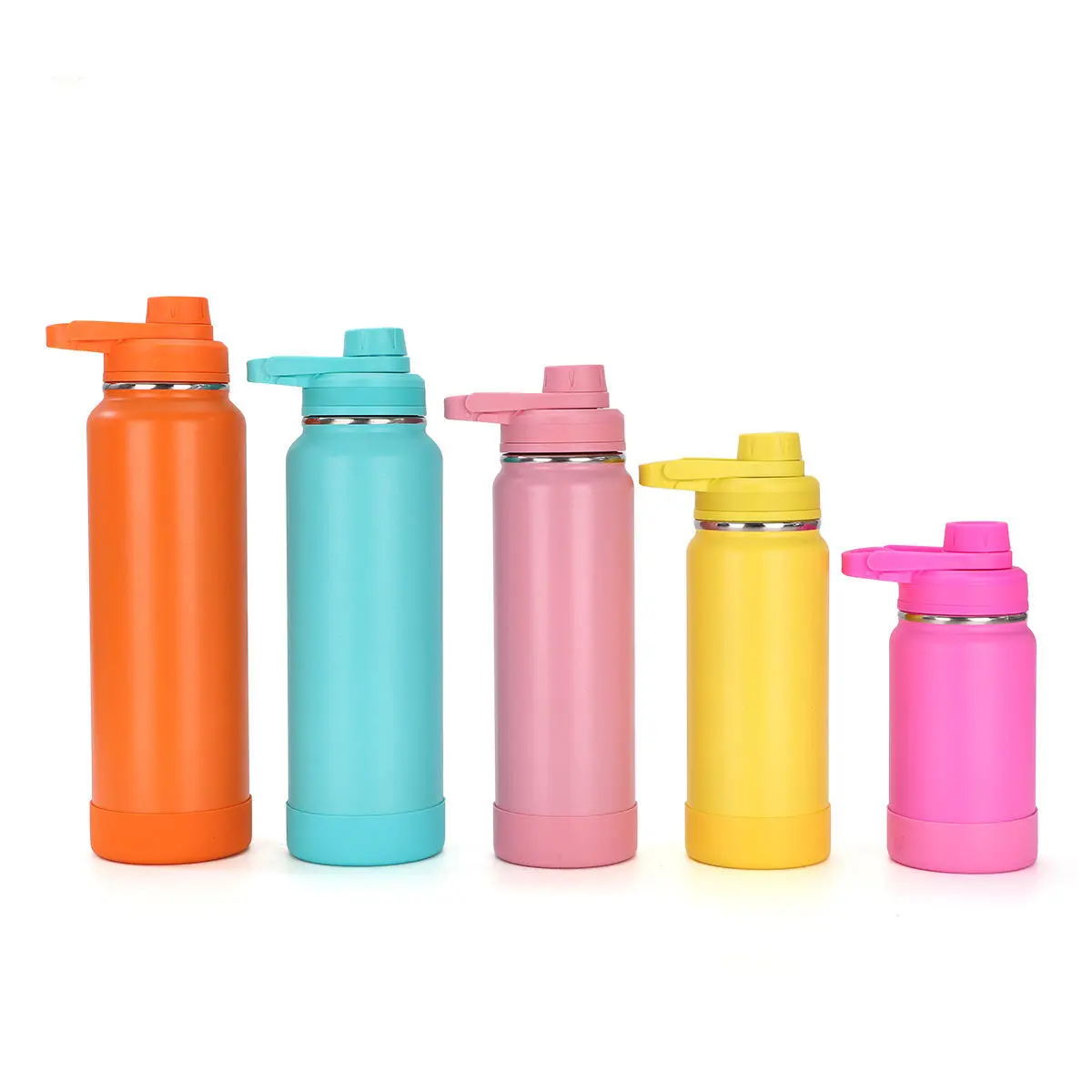 Wide Mouth Stainless Steel Sports Water Bottle