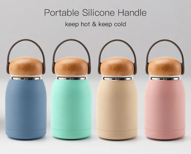 China Eco Friendly Stainless Steel Vacuum Thermos Portable Drinking Cup with handle lid Factories, Factory