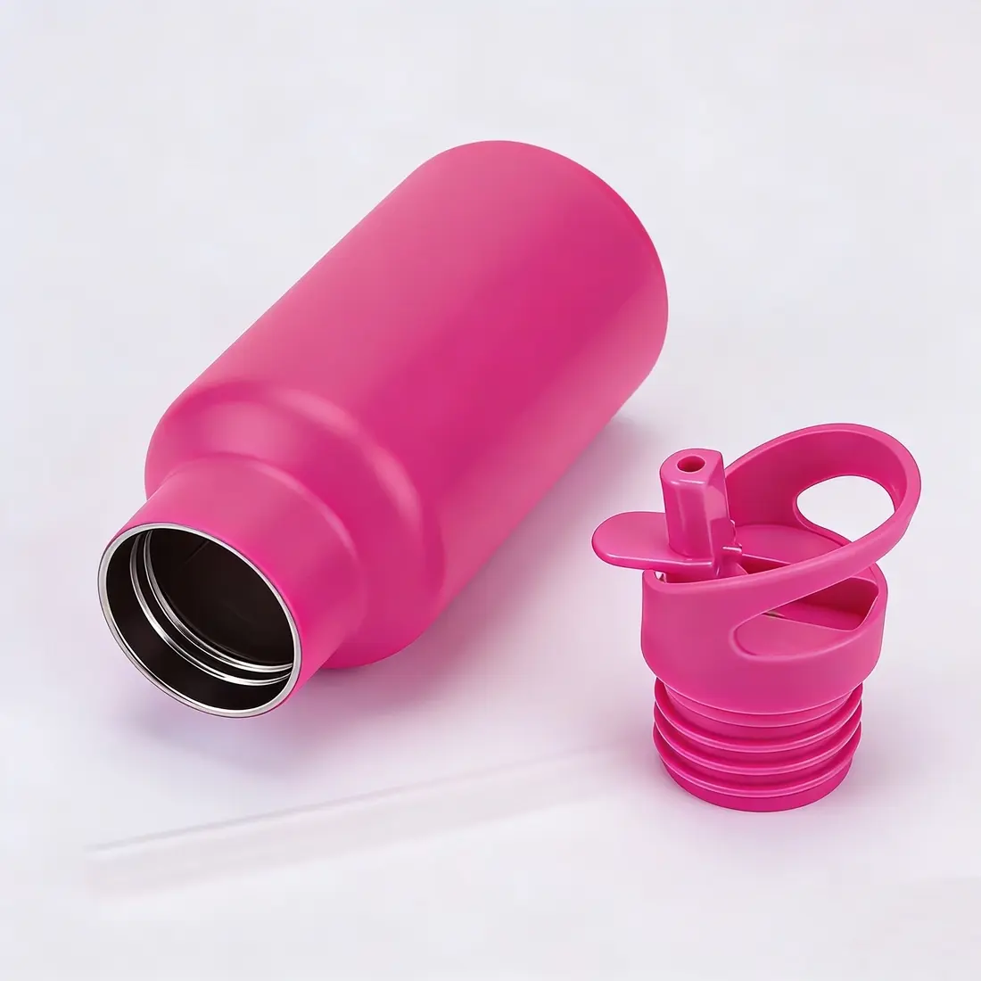 China Cute 12oz/350ml 316 Stainless Steel Kids Water Bottle Vacuum Insulated Mini Flask with Straw and Handle for Children Suppliers, Factories