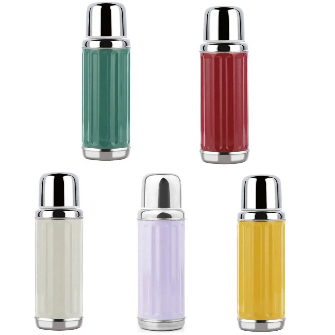 China Double Wall Vacuum Insulated Stainless Steel Termos Flask with Strap Termos Mug Manufacturers, Factories