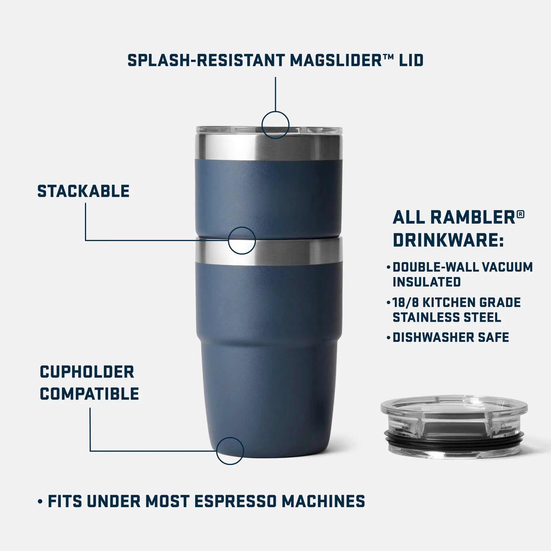 China Mini 4/6/8oz Vacuum Insulated Stainless Steel Coffee Mug with Magnetic Lid Tumbler Manufacturer, Supplier