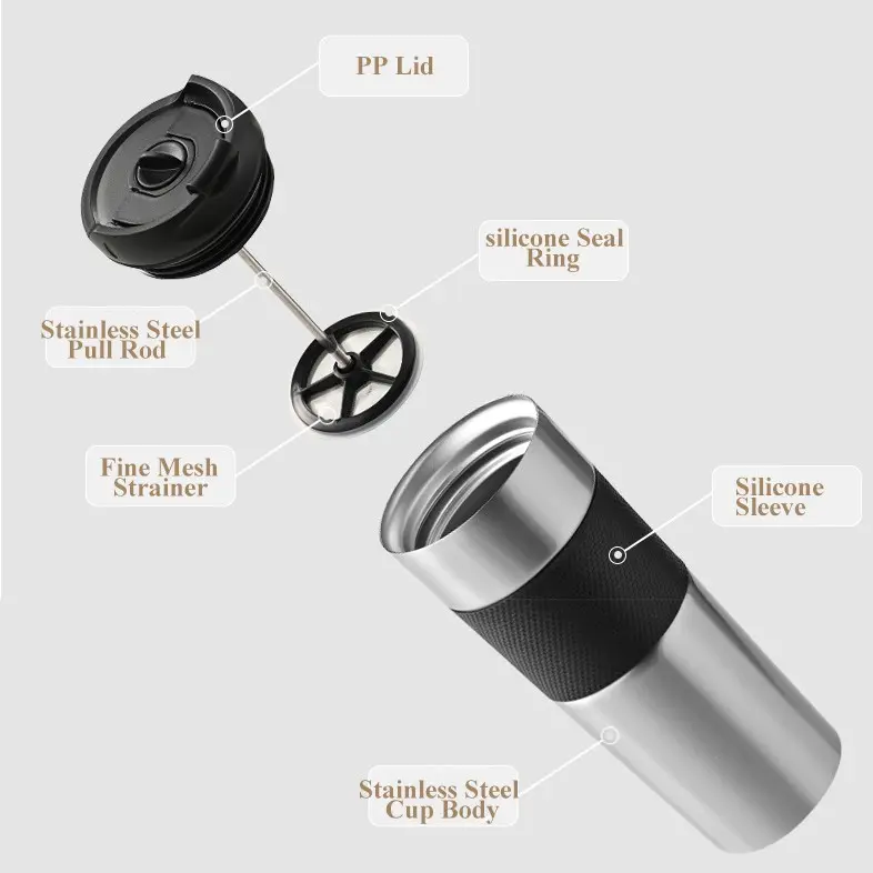Portable French Press Coffee Maker