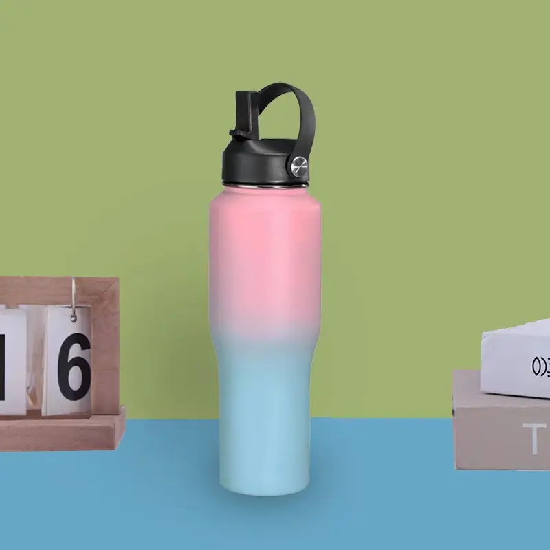 Wholesale 32oz Stainless Steel Insulated Water Flask with Straw Lid Manufacturer, Suppliers