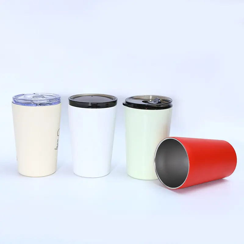 China 8oz 12oz Double Layer Insulated Vacuum Coffee Milk Mug with Lid Factories, Factory