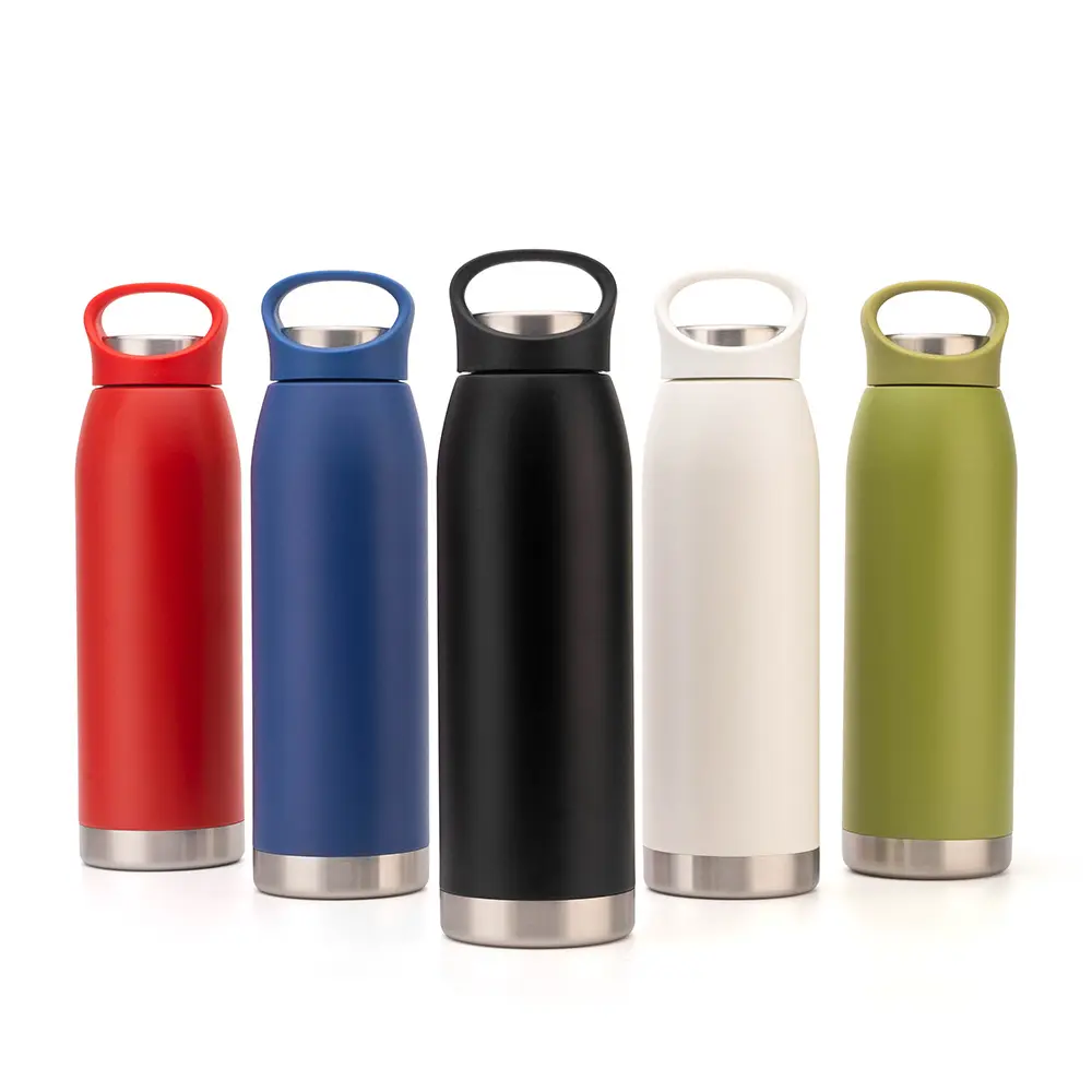 China Custom Vacuum Insulated Water Flask 700ml with Portable Handle Factories, Factory