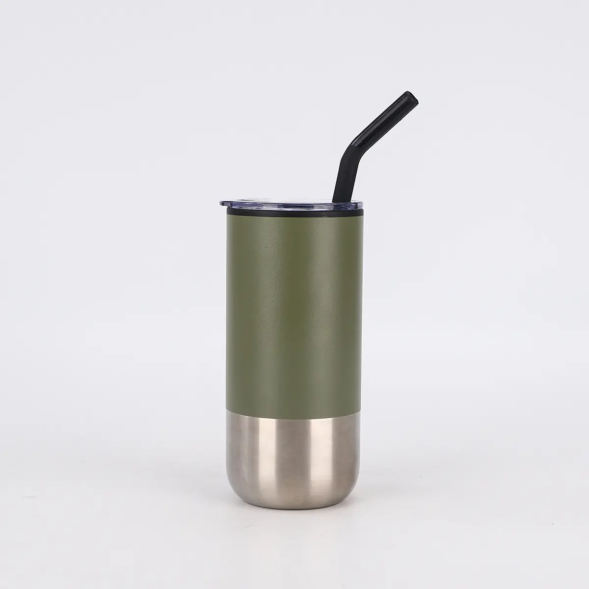 Wholesale 500ml Insulated Tumbler with Straw Interior Plastic Exterior Steel Coffee Cup Manufacturer, Suppliers