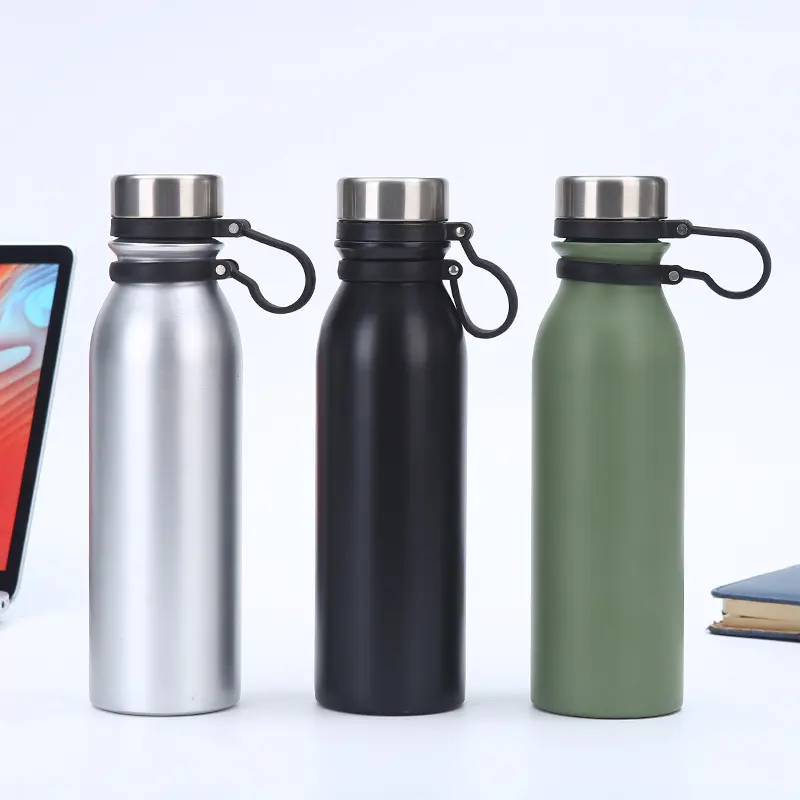 China 600ml Stainless Steel Insulated Vacuum Water Bottle with Lid and Strap Suppliers, Factories