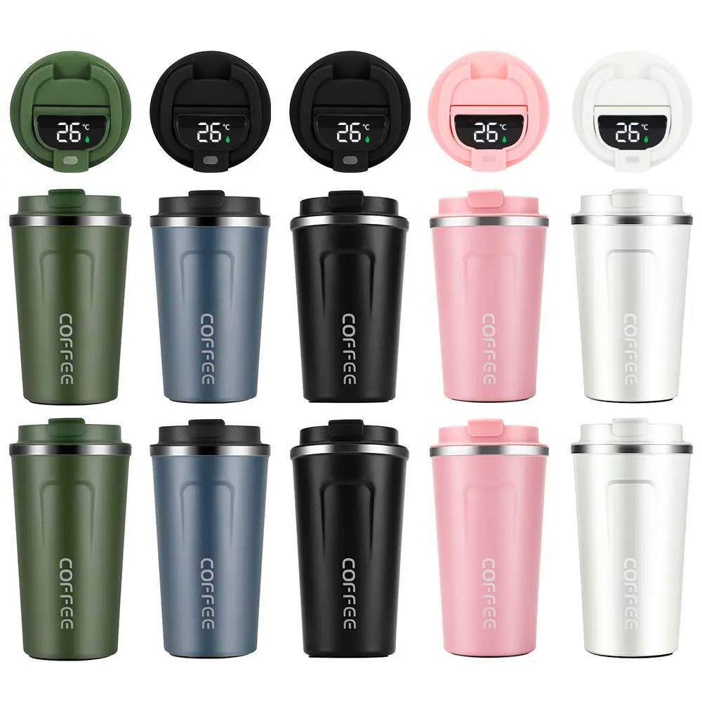 Wholesale Stainless Steel Vacuum Insulated Travel Coffee Mug with LED Smart Temperate Display Manufacturers, Factories