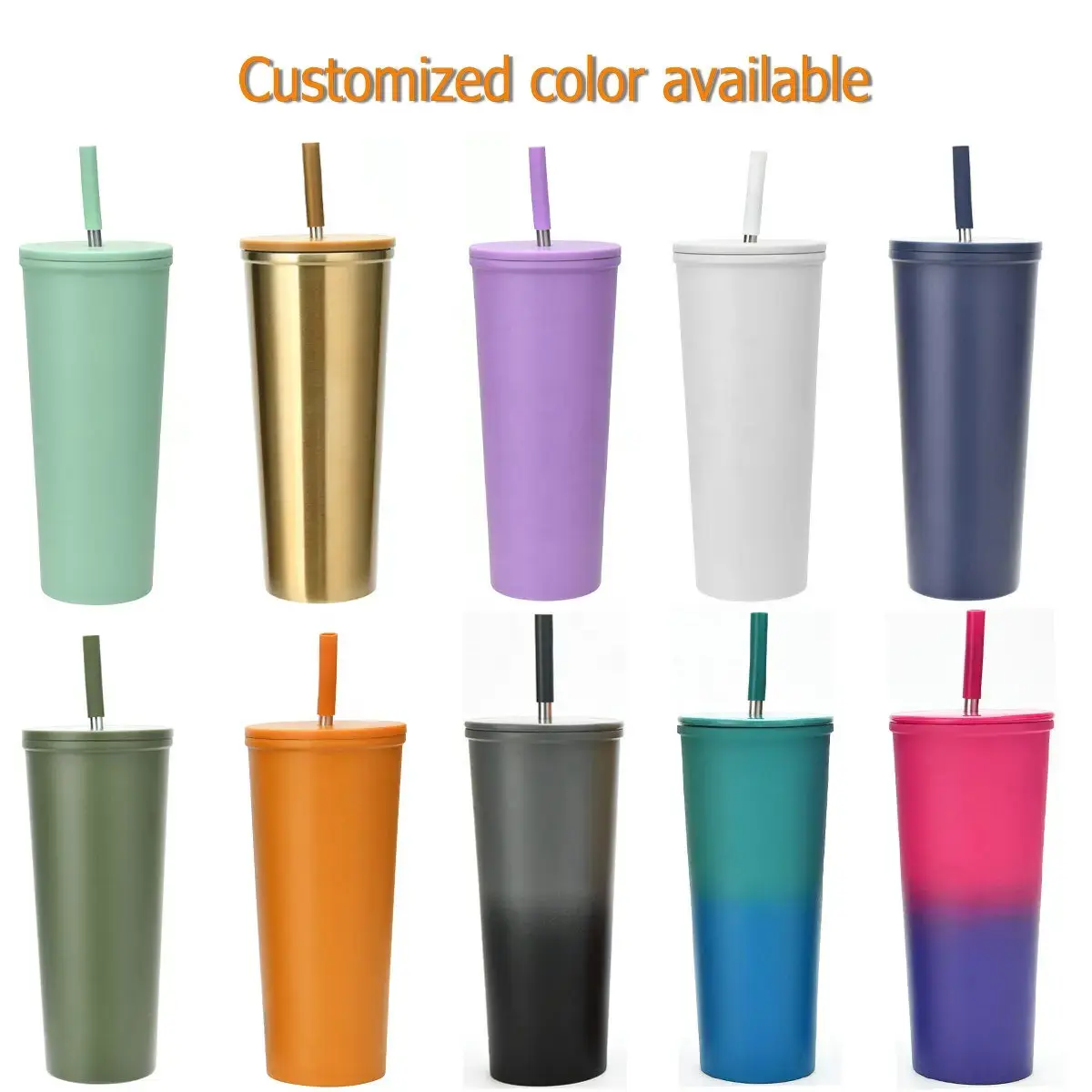 China New 24oz Double Wall Stainless Steel Tumbler with Flip Lid and Straw Factories, Factory