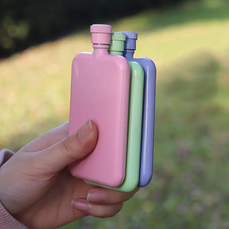Wholesale Food Grade 45ml Ultra-Thin Stainless Steel Liquor Hip Flask Perfume Bottle with Nozzle Design Factories, Factory