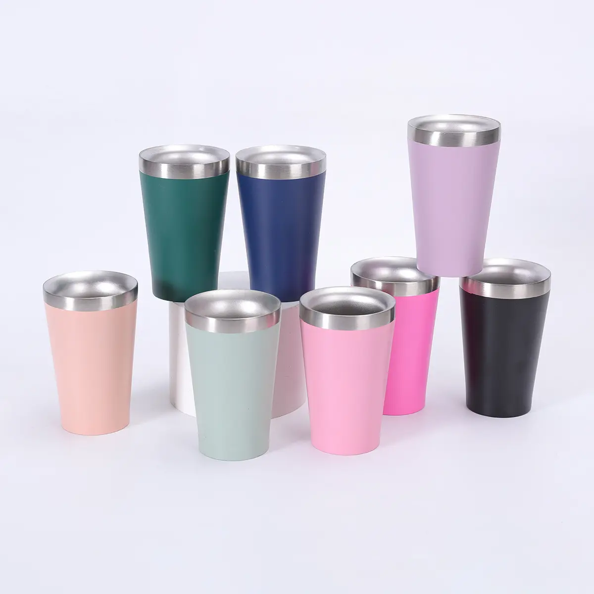 Wholesale 5oz Double Wall Stainless Steel Vacuum Cup Mini Coffee Tumbler with Straw Spoon