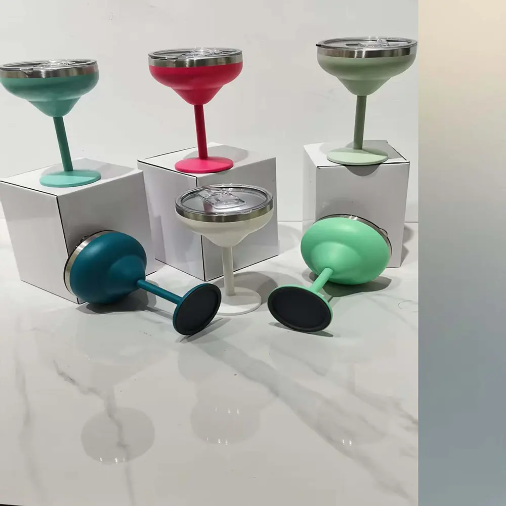 China 10oz Stainless Steel Martini Cocktail Glasses with Slide Lid Factories, Factory