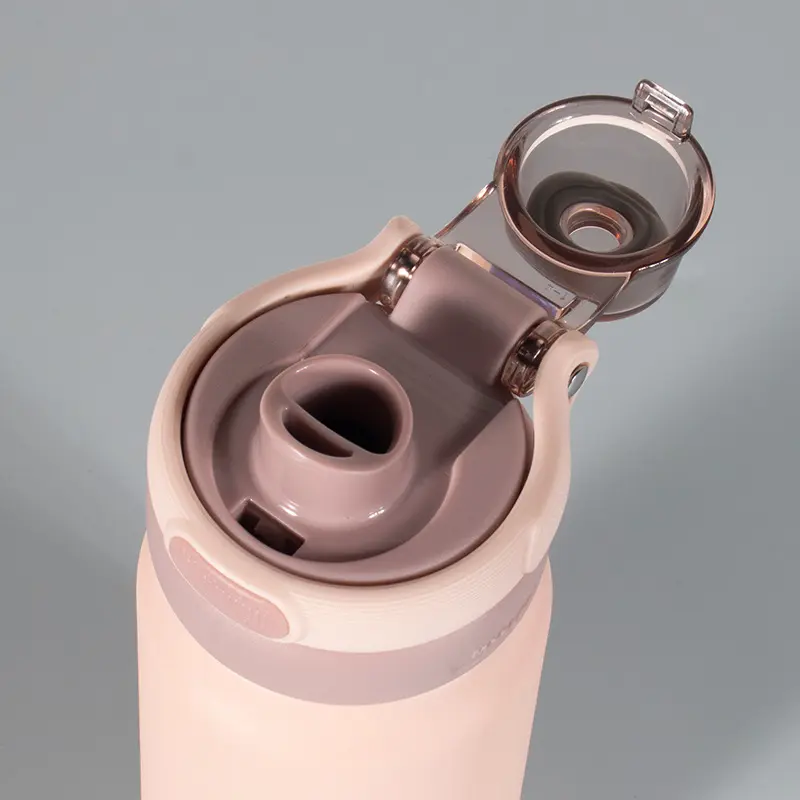 Wholesale Insulated Stainless Steel Water Bottle with Push Button Lid and Straw for Sports Factories, Factory