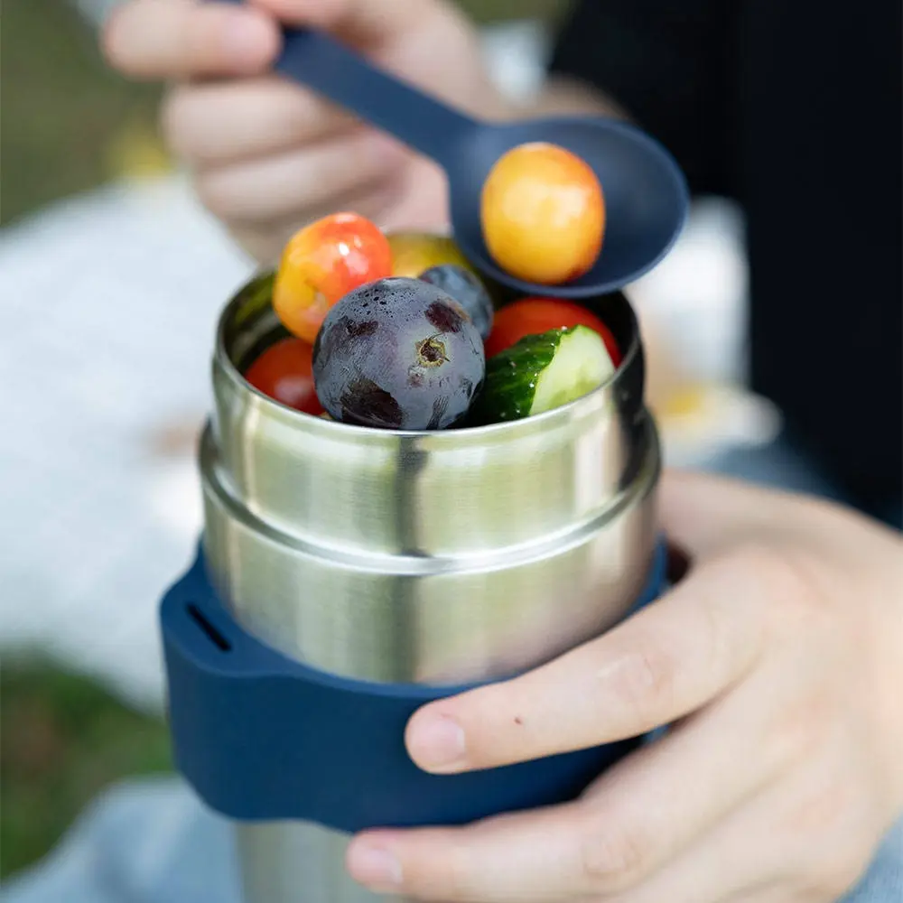 Wholesale 400ml Stainless Steel Food Container Colorful Vacuum Insulated Lunch Box with Spoon for School