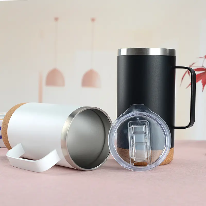 China Eco Friendly Stainless Steel Insulation Travel Coffee Mug with Cork Bottom Suppliers, Factory