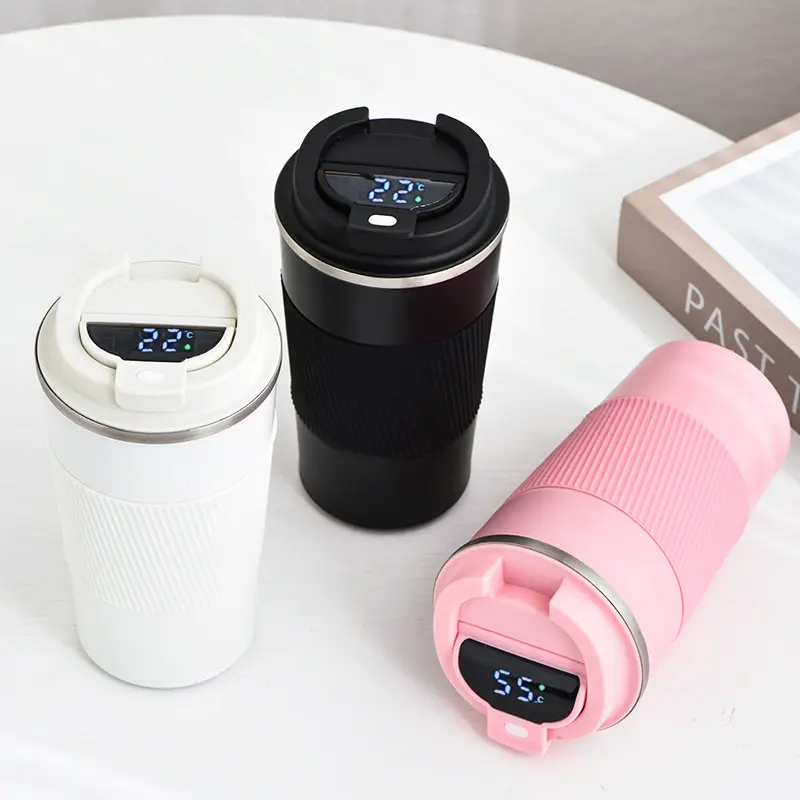 China Leakproof Insulated Thermal Travel Stainless Steel Coffee Mug with Temperature Display Factories, Factory