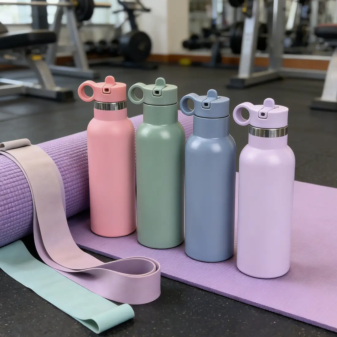 China Custom 350ml/500ml Double Wall Stainless Steel Kids Water Bottle Vacuum Insulated Flask with Flip Straw for School Factories, Factory