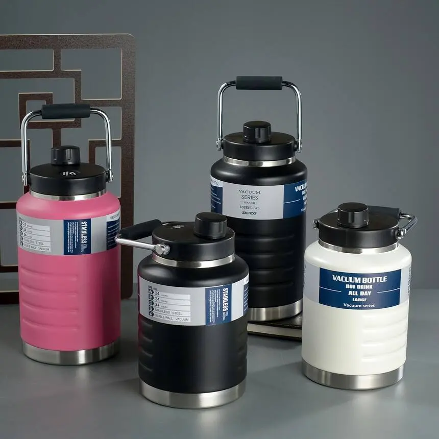 Wholesale Big Size Thermal Jug Double Wall Sport Bottle Insulated Stainless Steel Water Bottle Manufacturer, Factory