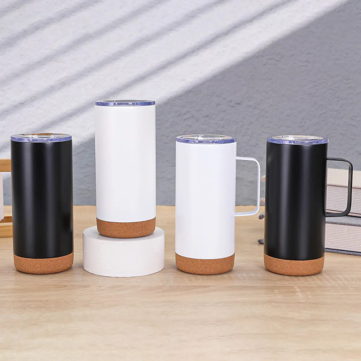 China Eco Friendly Stainless Steel Insulation Travel Coffee Mug with Cork Bottom Suppliers, Factory