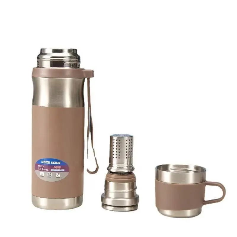 Wholesale Premium Insulated 316 Stainless Steel 18/10 Vacuum Thermos Flasks with Tea Infuser Manufacturers, Supplier