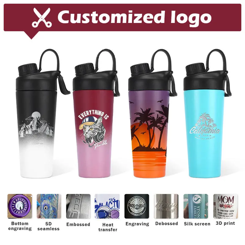 Wholesale 750ml Stainless Steel Insulated Fitness Gym Sports Shaker Water Bottle Factories, Factory
