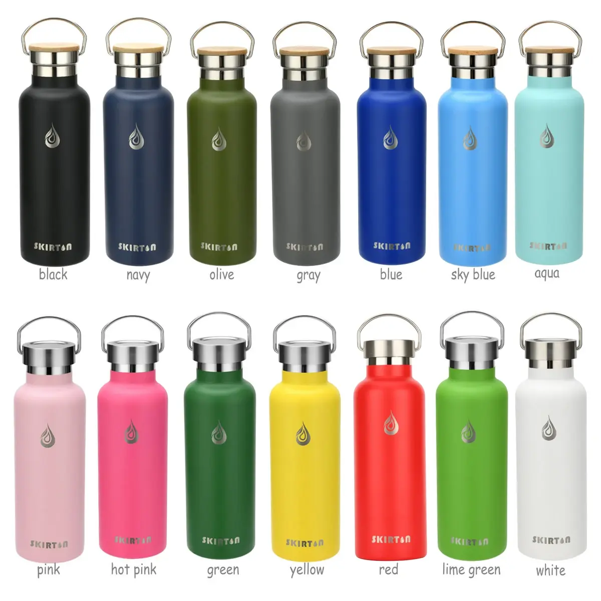 China Powder Coated Drinking Sports Insulated Thermos Bottle with Lid Factories, Factory