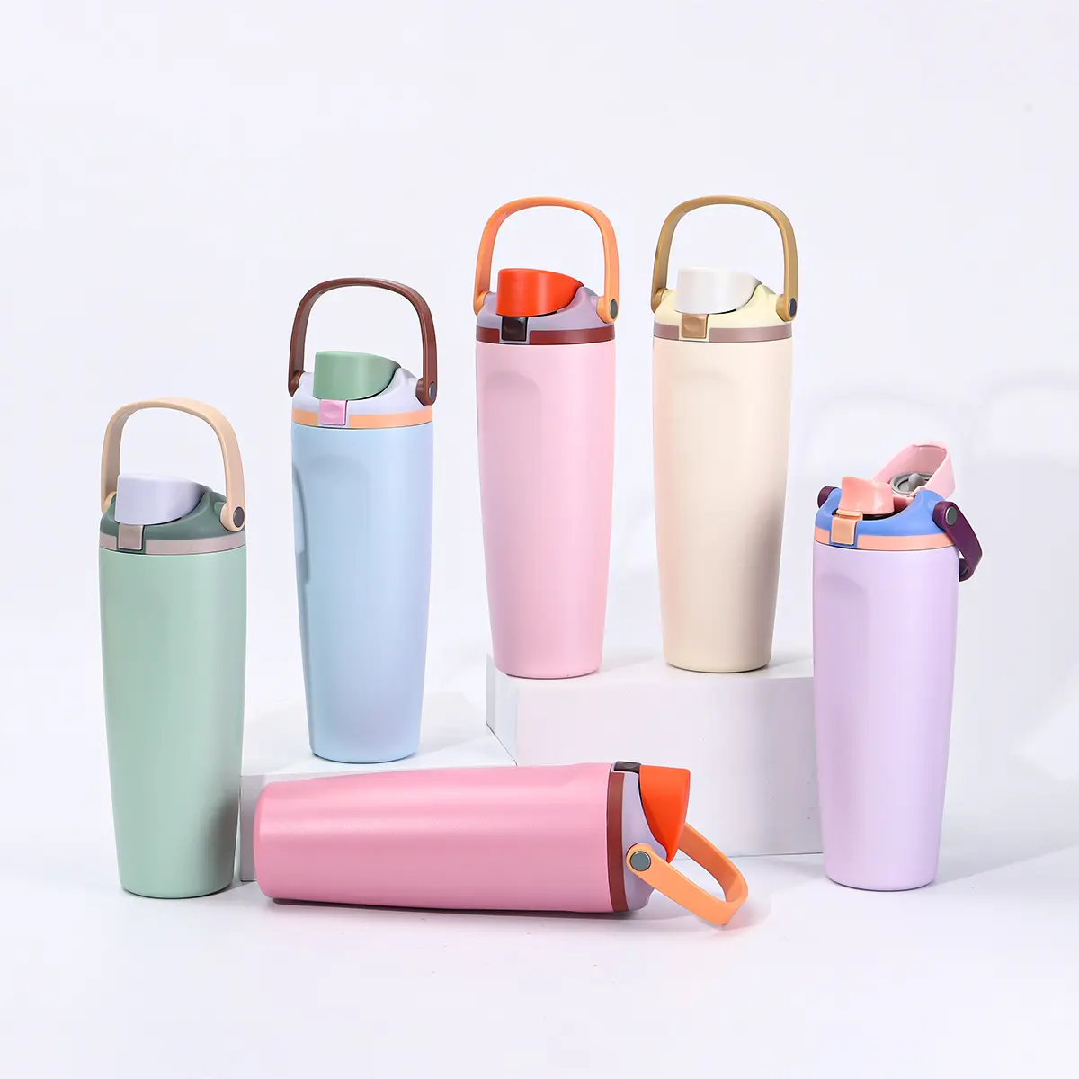 Wholesale Insulated Stainless Steel Freesip Water Bottle with Two-Way Drinking Lid Supplier, Factories
