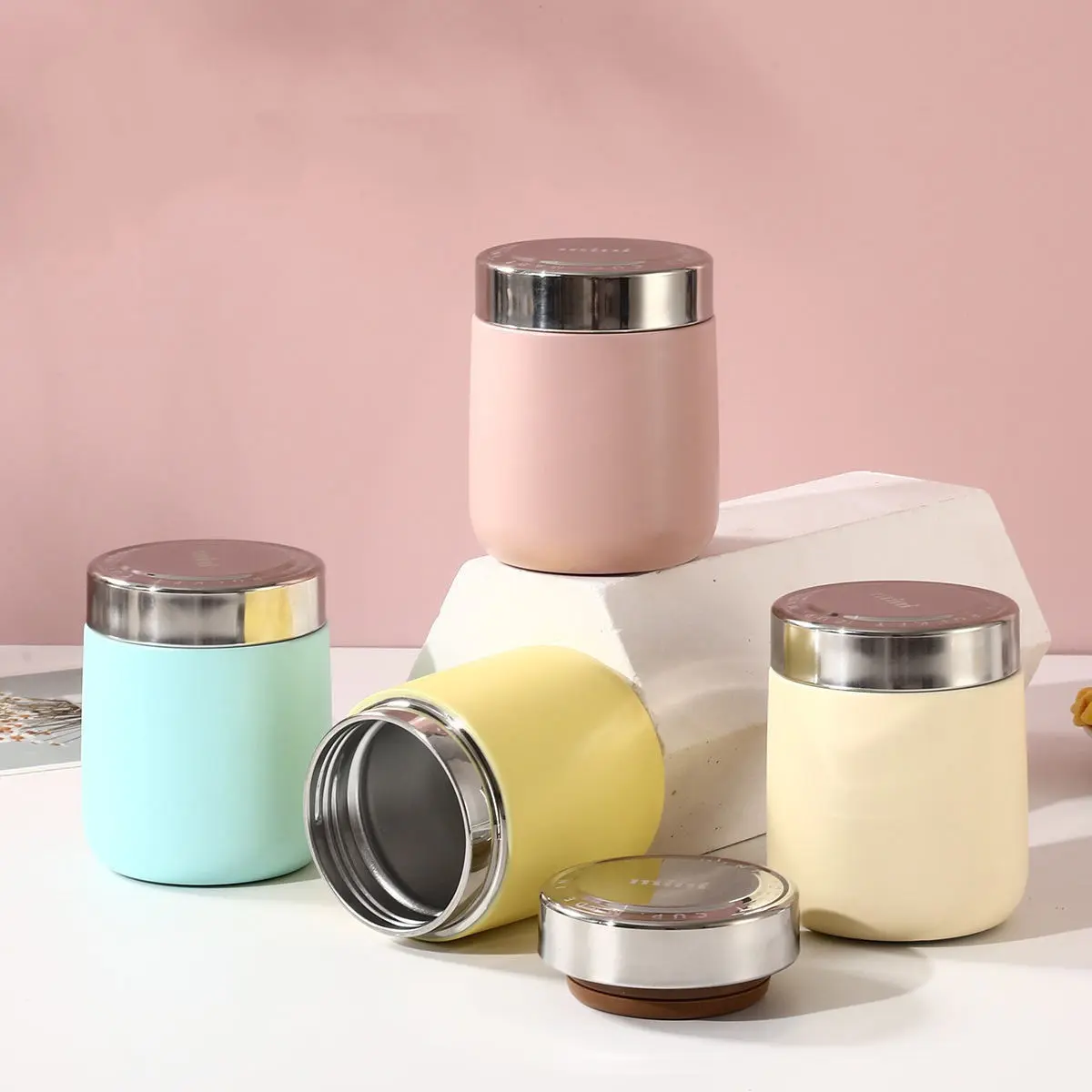 China 280ml Thermal Food Jar Double Wall Stainless steel Vacuum Lunch Box Logo Supplier, Suppliers