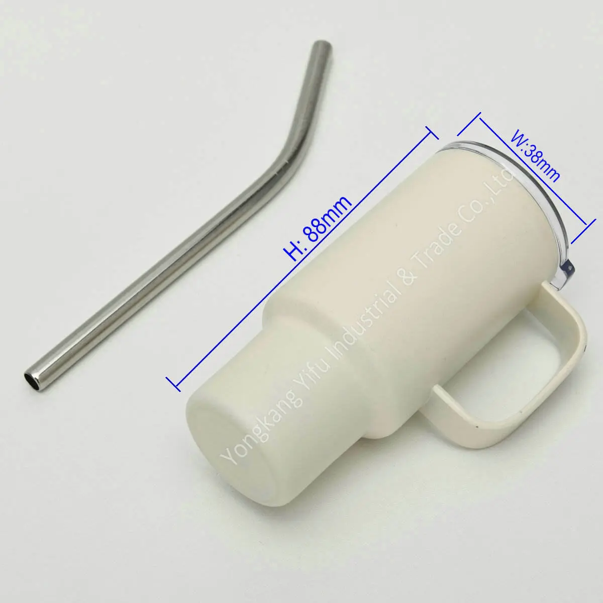 China 2oz Mini Stainless Steel Shot Glass Tumbler with Handle and Straw Lid Manufacturers, Manufacturer