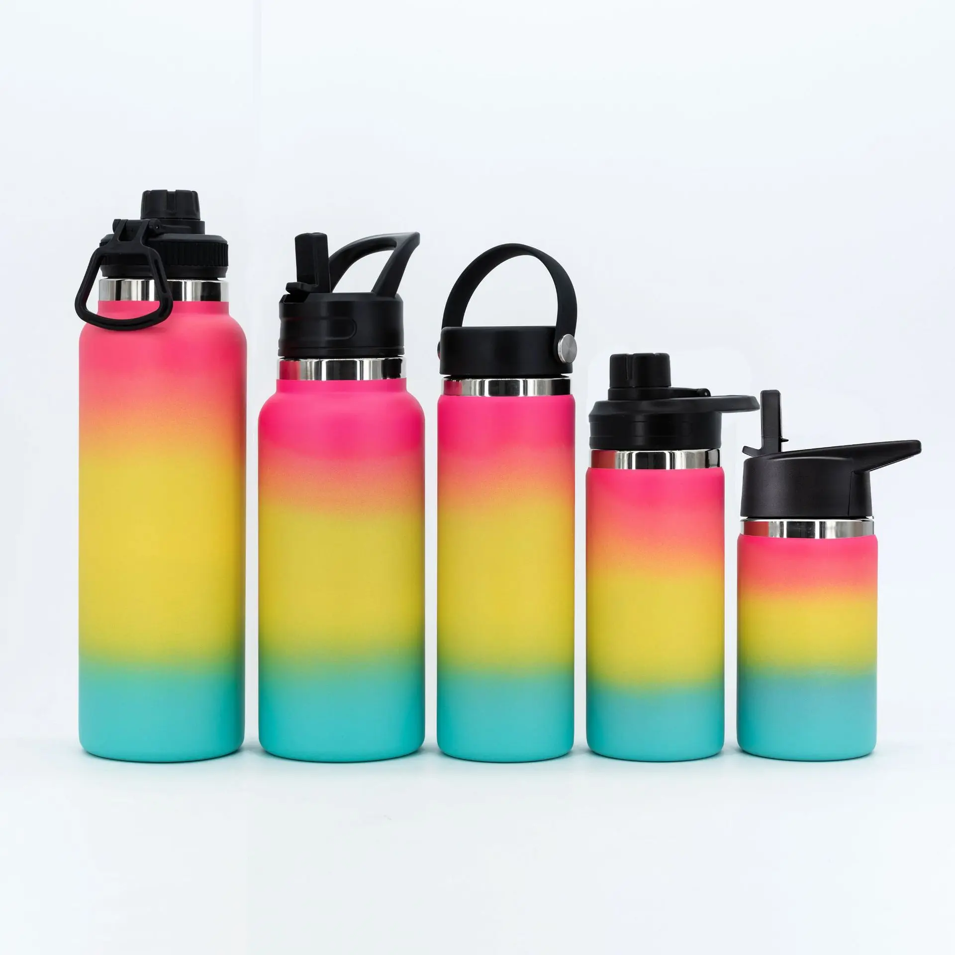China Multi - Capacity Insulated Stainless Steel Hydroflask Water Bottle with Straw Lid Manufacturers, Factory