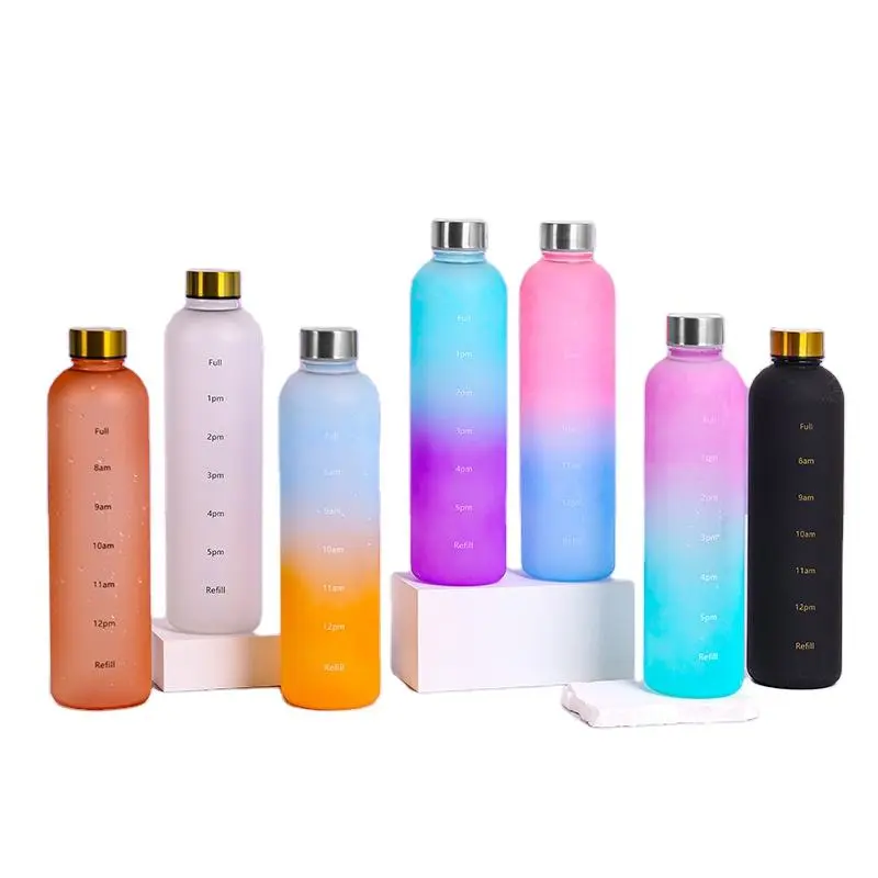 Hydration Time Marked Bottle