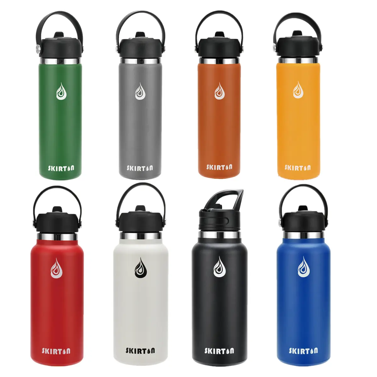 China Multi - Capacity Insulated Stainless Steel Hydroflask Water Bottle with Straw Lid Manufacturers, Factory