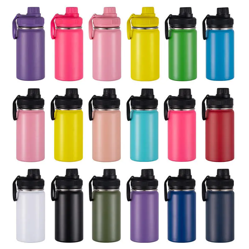 Wholesale Kids 12oz Stainless Steel Vacuum Wide Mouth Sports Flasks with Lid Manufacturers, Manufacturer