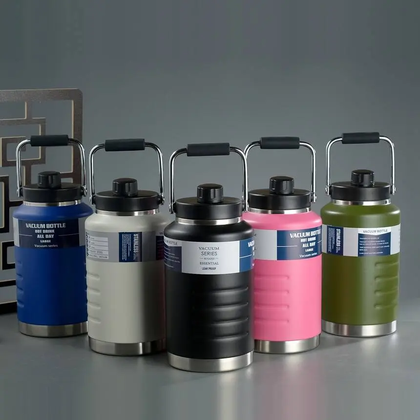 Wholesale Big Size Thermal Jug Double Wall Sport Bottle Insulated Stainless Steel Water Bottle Manufacturer, Factory