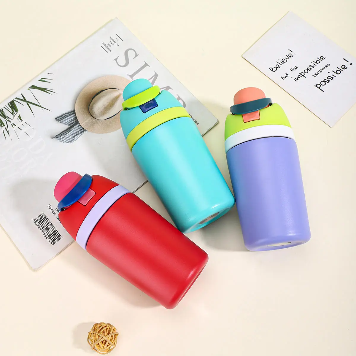 Wholesale Portable 12oz 16oz Kids Food Grade Stainless Steel Freesip Water Bottle Manufacturer, Factories