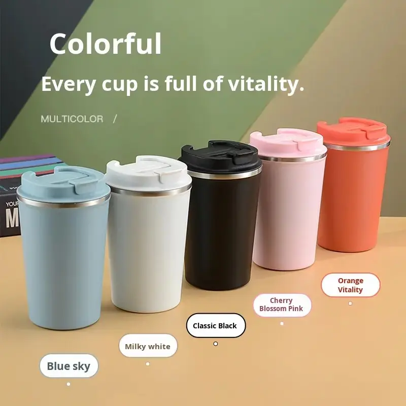 Wholesale 380ml 500ml Tumbler with Ceramic Inner Coating Insulated Coffee Mug Keep Cold Warm Manufacturer, Factories
