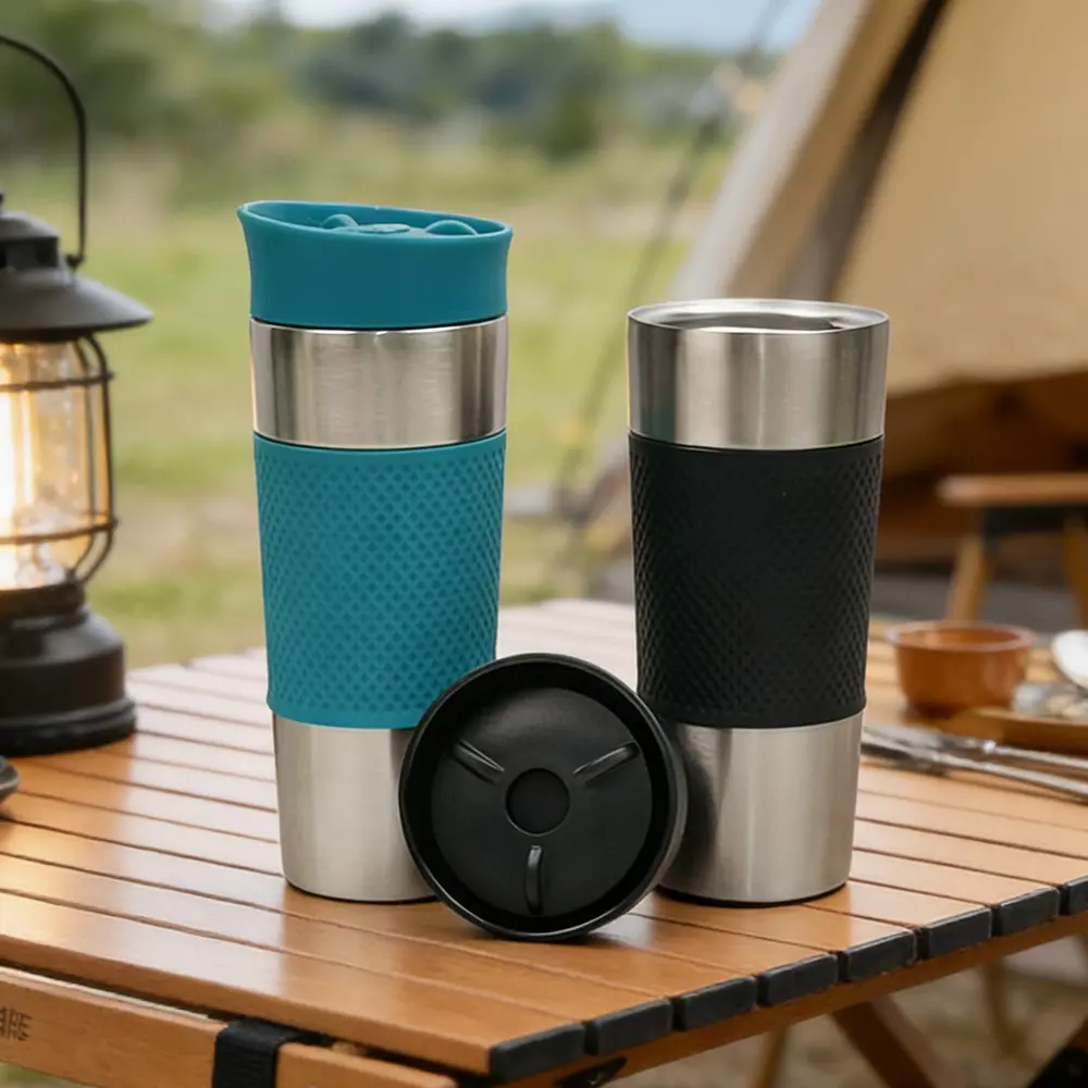 China New Arrival 400ml Stainless Steel Coffee Mug Insulated Traval Cup with 360°Water Outlet Cap Manufacturer, Suppliers
