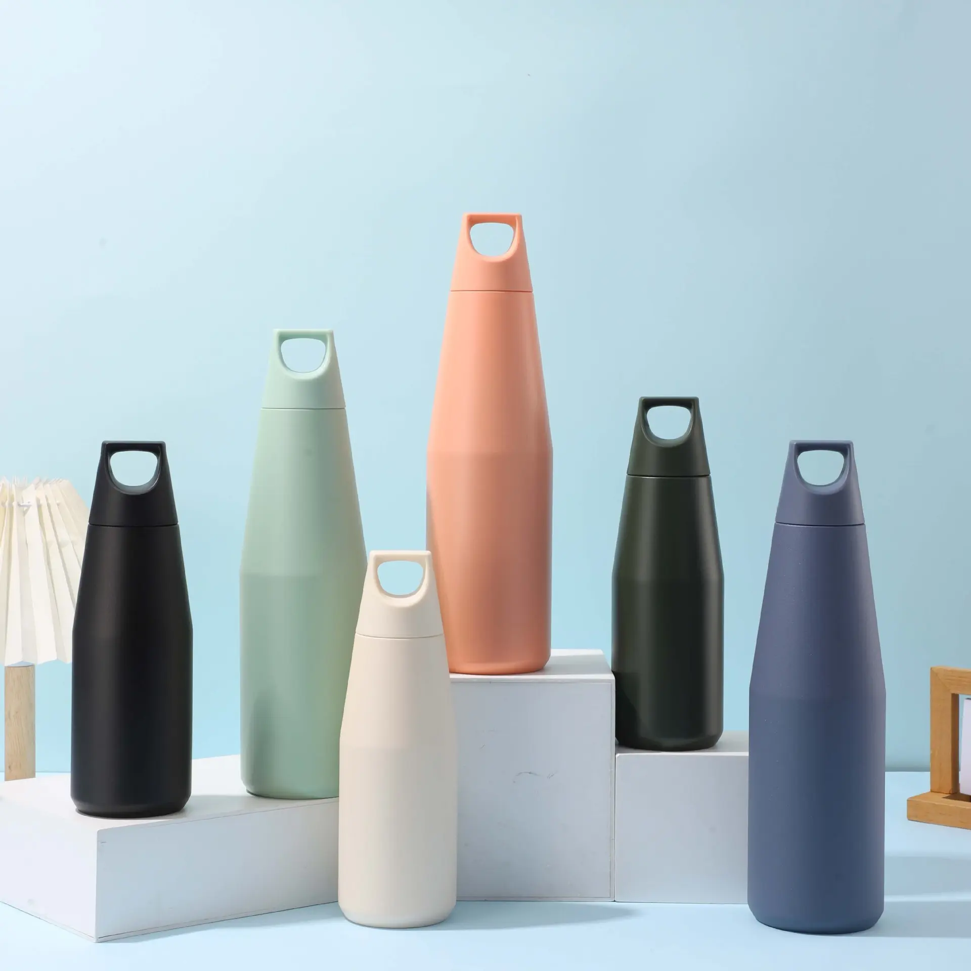 China Big Capacity Insulated Vacuum Small-Mouthed Drinking Water Bottle with Handle Manufacturer, Factories