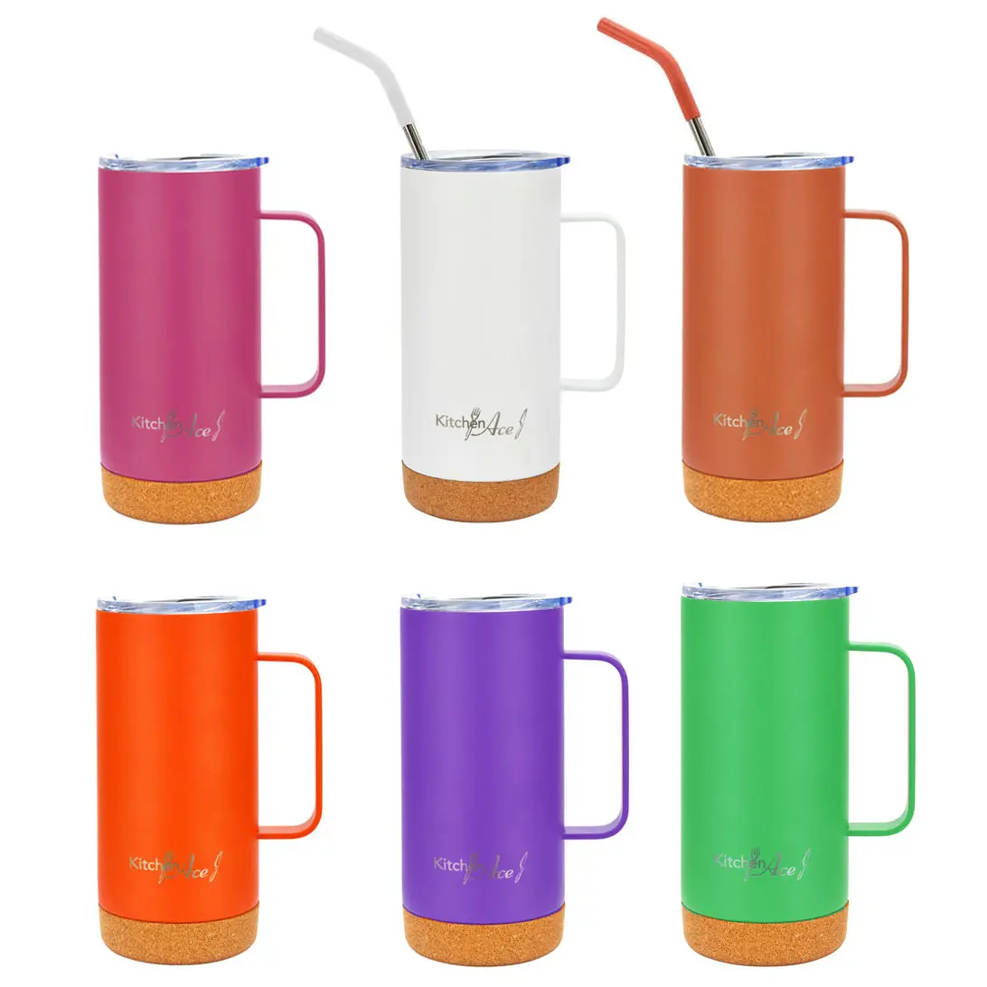 China Eco Friendly Stainless Steel Insulation Travel Coffee Mug with Cork Bottom Suppliers, Factory