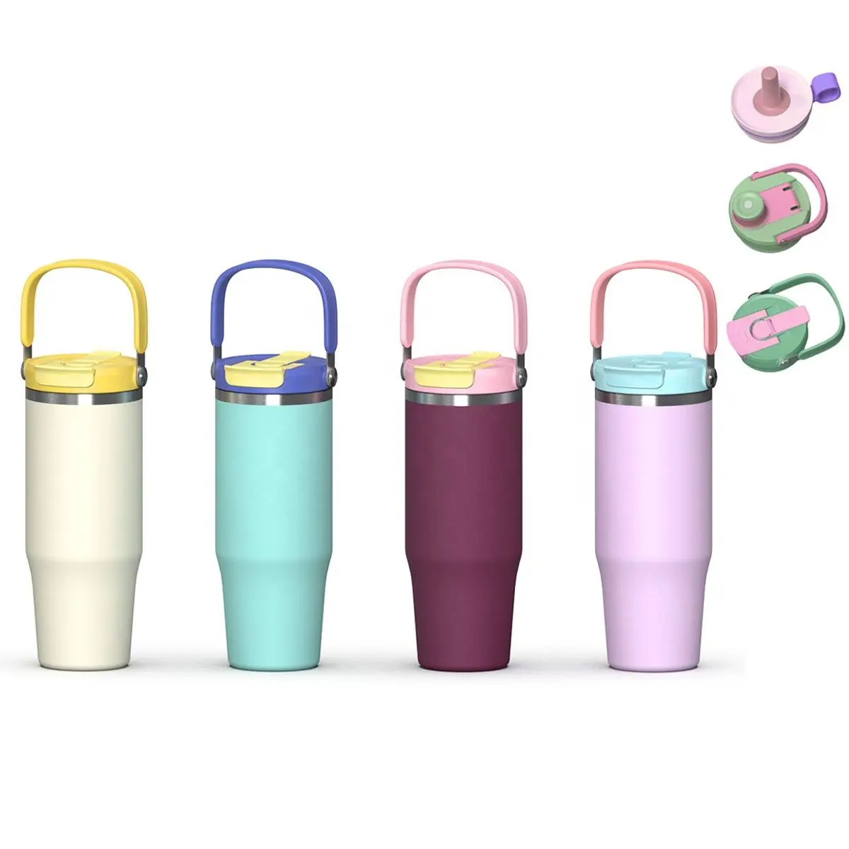 China Portable Vacuum Insulated Travel Tumbler with 2 in 1 Lid Manufacturer, Suppliers