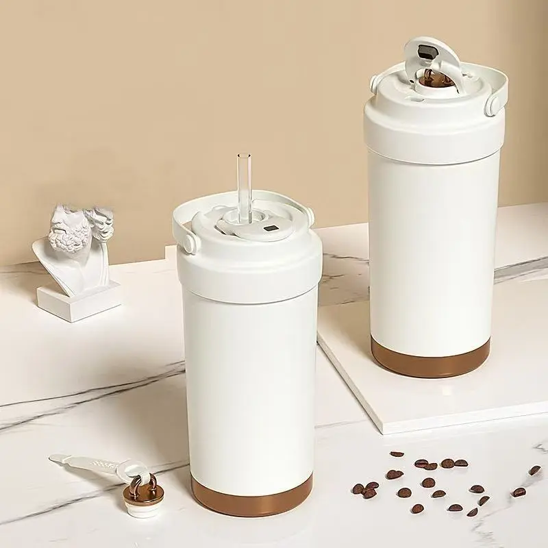 Wholesale Double Wall Insulated Travel Mug with Ceramic Coating Coffee tumbler with Lid Manufacturers, Supplier
