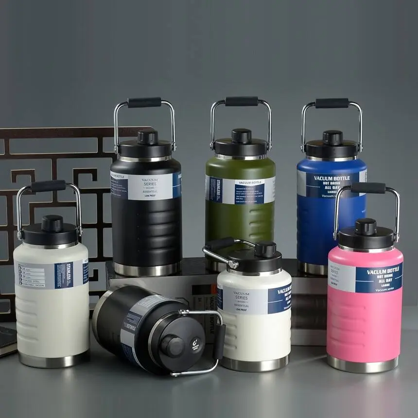 Wholesale Big Size Thermal Jug Double Wall Sport Bottle Insulated Stainless Steel Water Bottle Manufacturer, Factory