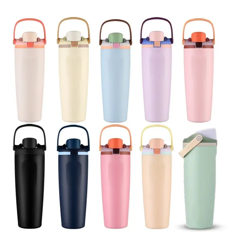 Wholesale Insulated Stainless Steel Freesip Water Bottle with Two-Way Drinking Lid Supplier, Factories