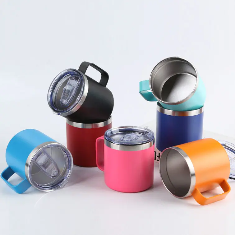 China Custom Logo Camping Double Wall Stainless Steel YETI Travel Tumbler With Handle Factories, Factory
