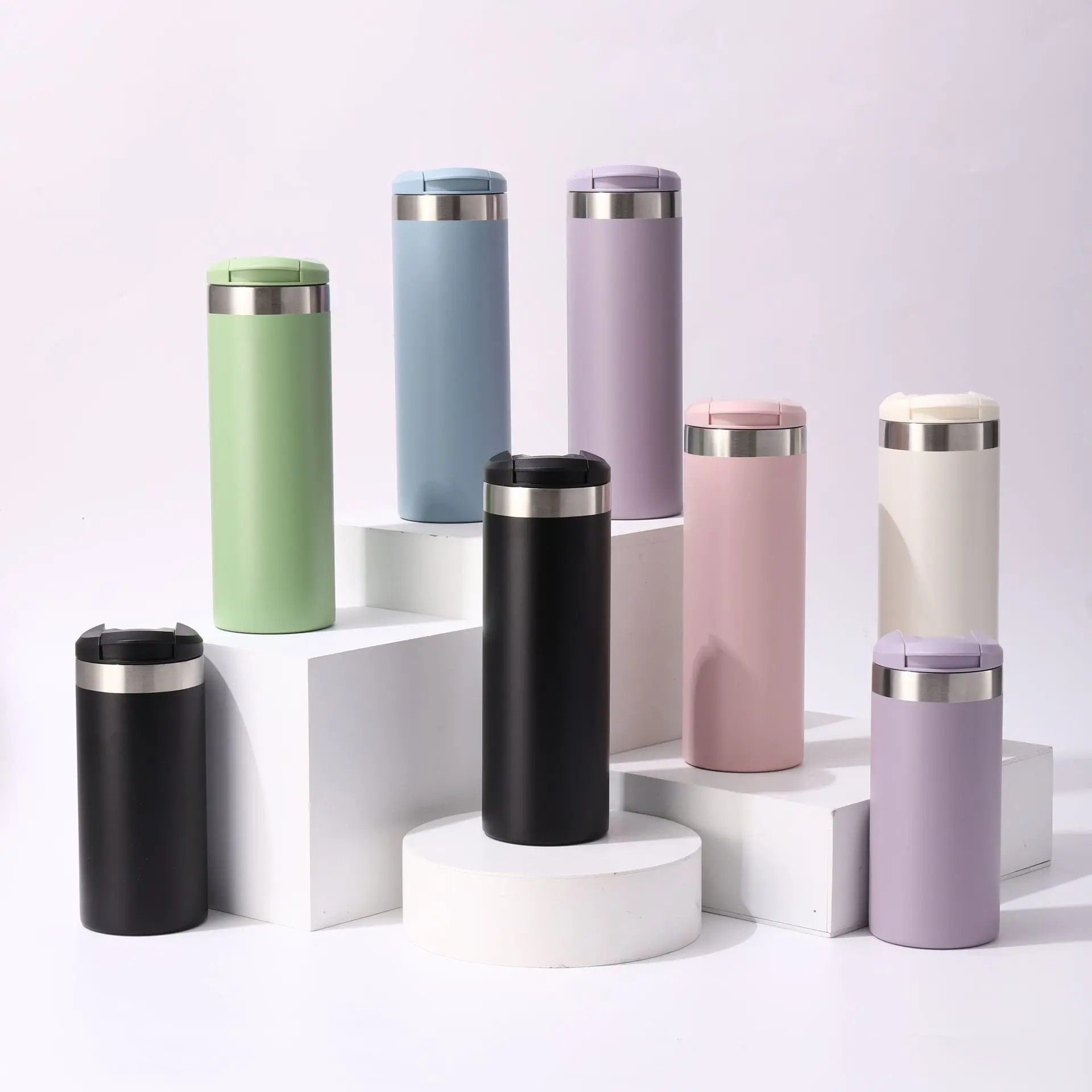 China 350ml 500ml Custom Insulated Stainless Steel Vacuum Coffee Cup with Flip Cap Factories, Factory