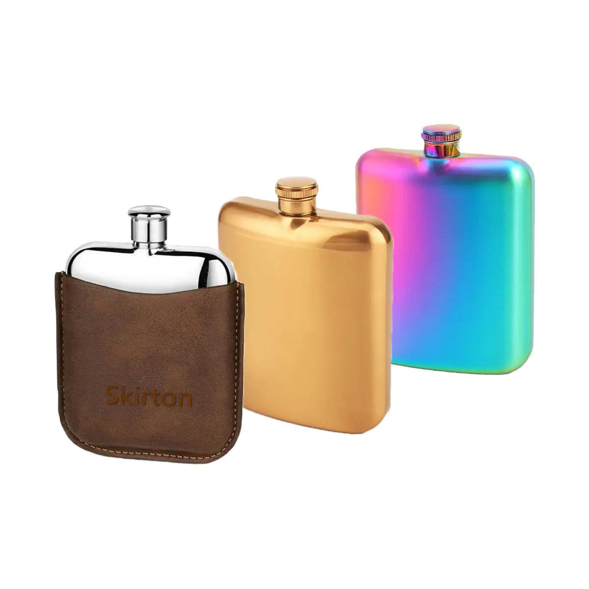 Wholesale Portable 6oz Pocket Stainless Steel Whiskey Hip Flask with Funnel Supplier, Factory