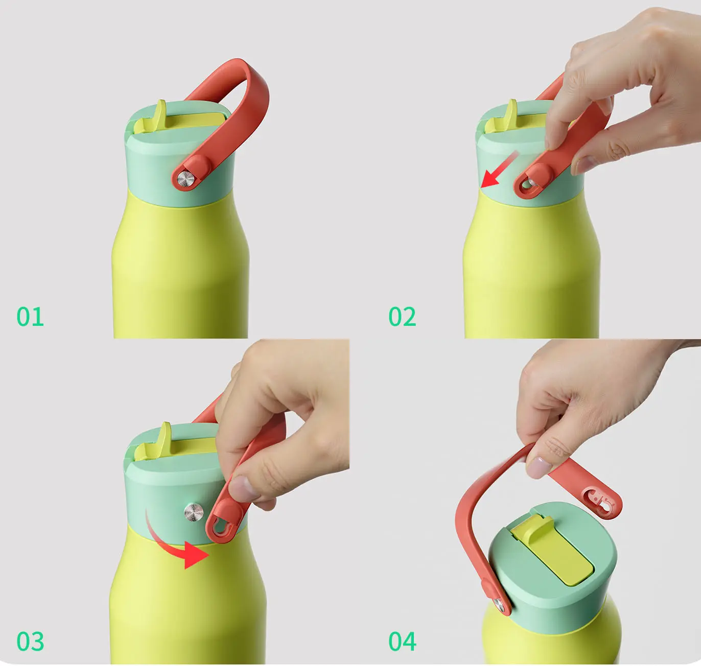 Removable Handle Water Bottle