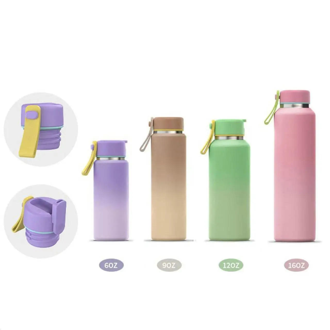 China Outdoor Camping Stainless Steel Custom Sport Double Wall Thermal Cup Pocket  Bottle  Manufacturers, Factories