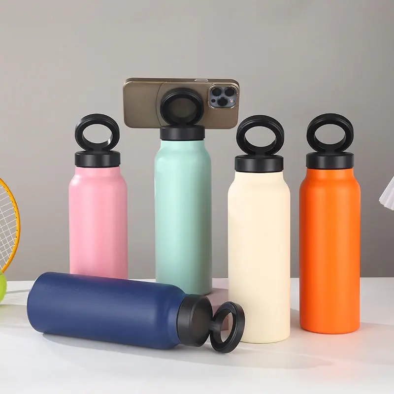 China 24oz/32oz Double Wall Stainless Steel Vacuum Insulated Thermos with Magnetic Mobile Holder Supplier, Factories