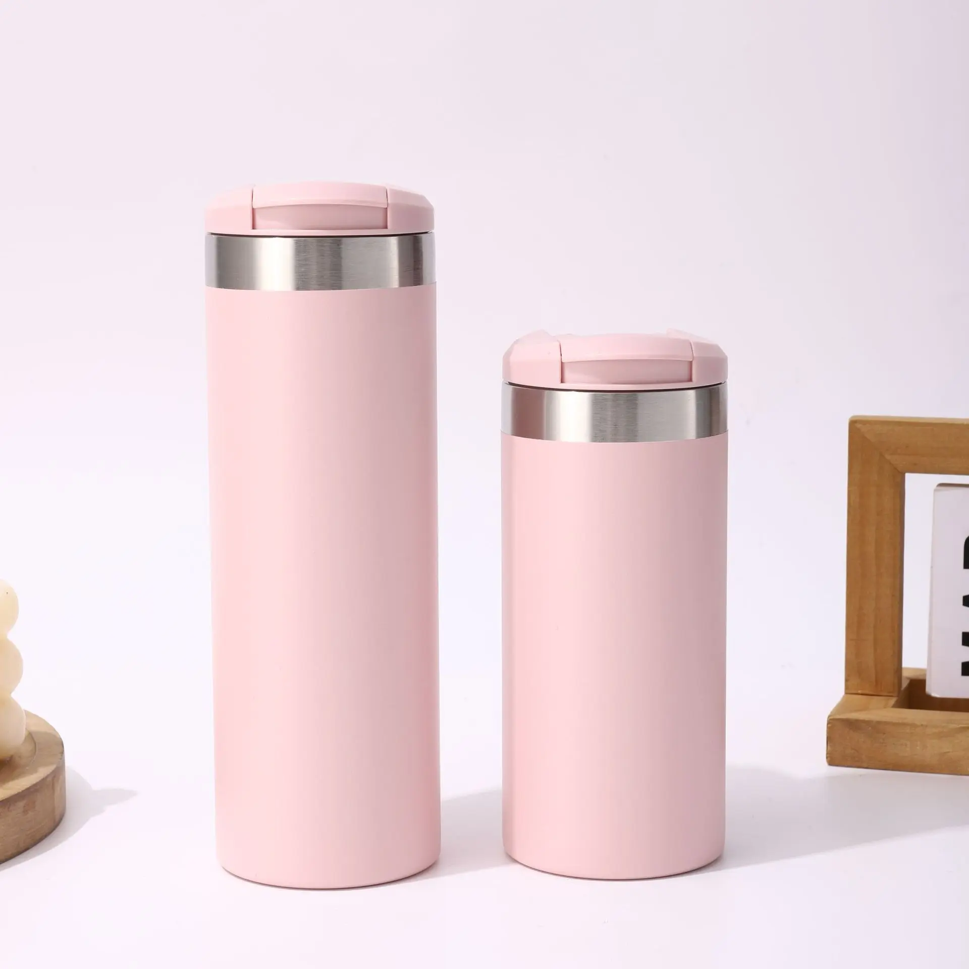China 350ml 500ml Custom Insulated Stainless Steel Vacuum Coffee Cup with Flip Cap Factories, Factory